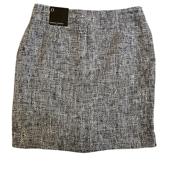 Banana Republic Women's Woven Tweed Mini Skirt Grey - Picture 1 of 6